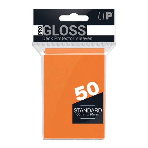 Ultra Pro: Deck Protector Sleeves - Gloss Orange