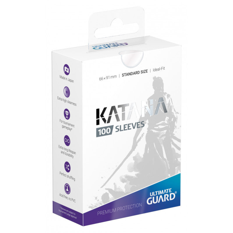 Katana Sleeves: Standard Size - Transparent (100ct)