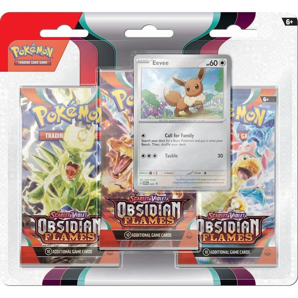 Pokémon TCG: Scarlet & Violet - Obsidian Flames 3-Pack Blister