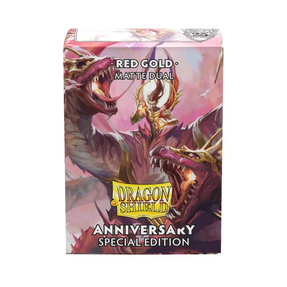 Dragon Shield: Dual Matte (100 ct) - Pomegranate & Gold